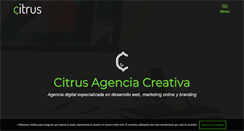 Desktop Screenshot of citrusagenciacreativa.com